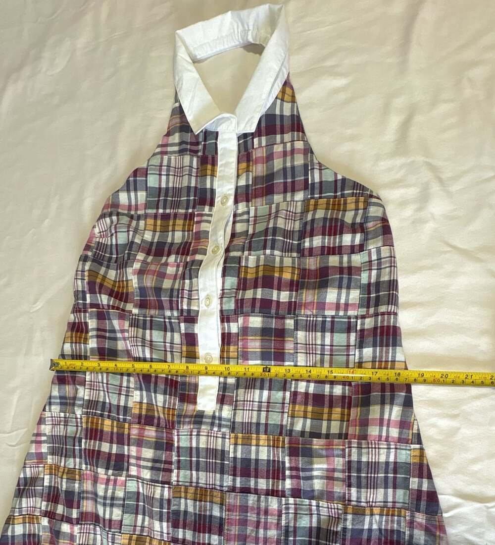 Tuckernuck Plaid Patchwork Halter Maxi Dress Size M - Picture 3 of 8